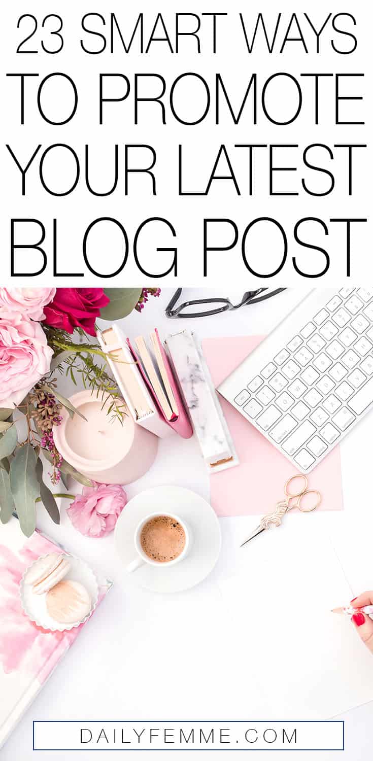 Not seeing the traffic you want to your site? Get creative with these smart ways to promote your latest blog post - all methods I've actually used myself, and nothing that will make you feel spammy and slimey. 