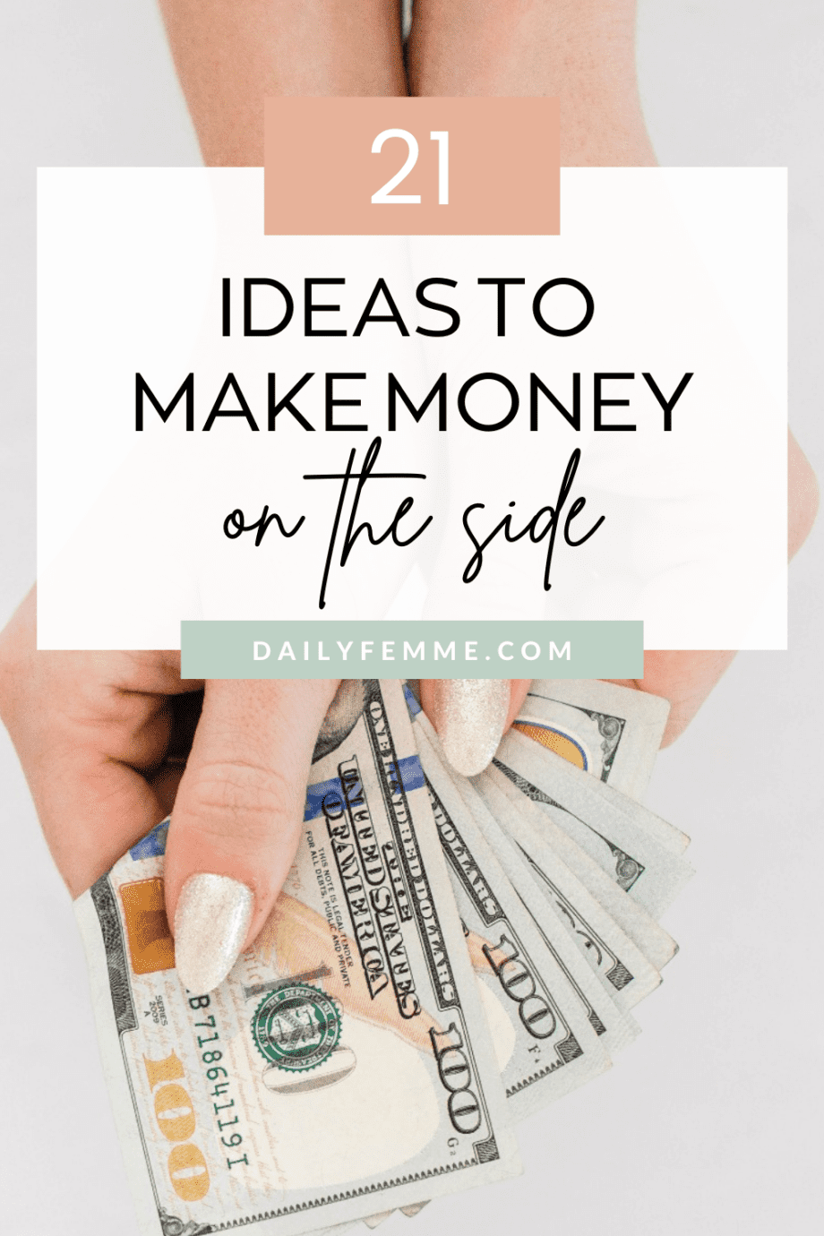 Nowadays, making extra money is easier than ever. Here are 21 ideas to make money on the side!