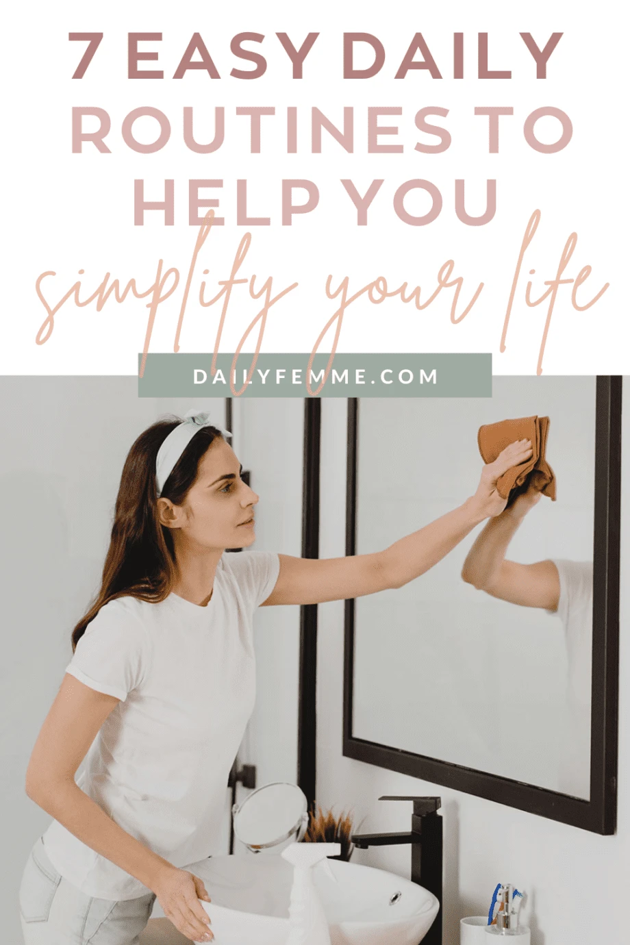 Daily routines are a brilliant way to help simplify your life, reduce overwhelm, and help you feel like you're in control of your day.