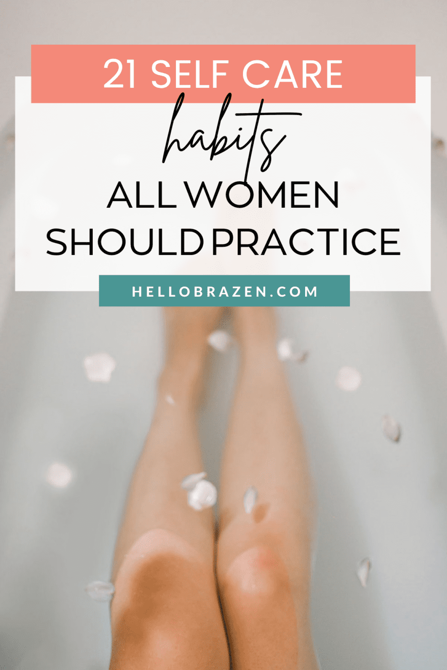 As women, self care shouldn't be considered a luxury upgrade to our lives, or make us feel like we are being selfish. Self care is simple habits that will help us to live our best, most healthy, and joyful lives. Here are 21 self care habits every woman should practice.