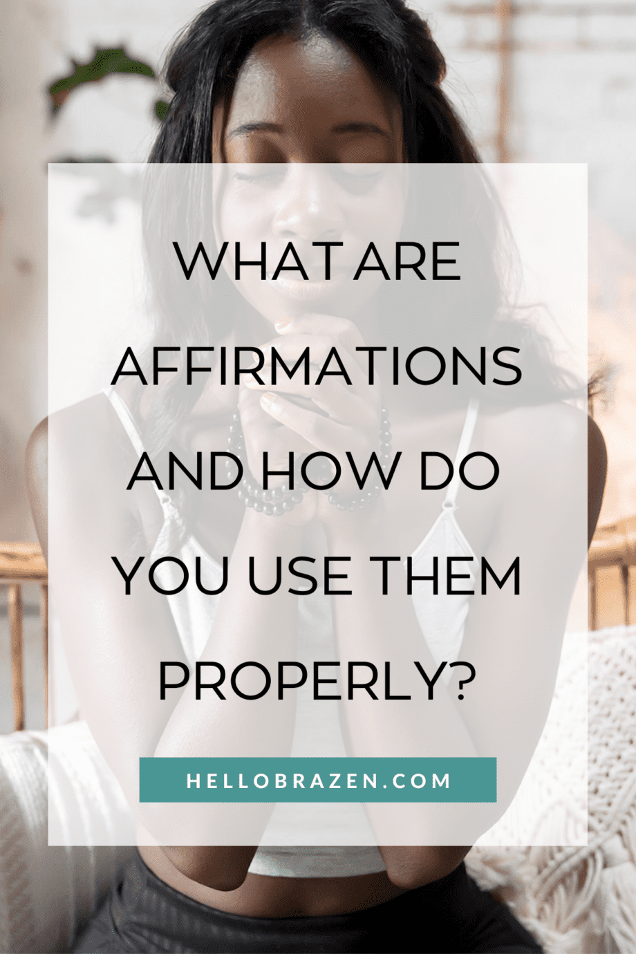 What are affirmations and how do you use them properly? Positive affirmations are a great tool to help you create thought patterns and actions that create positive change, and can help boost your self-confidence and self esteem by focusing on the positive areas of your life.