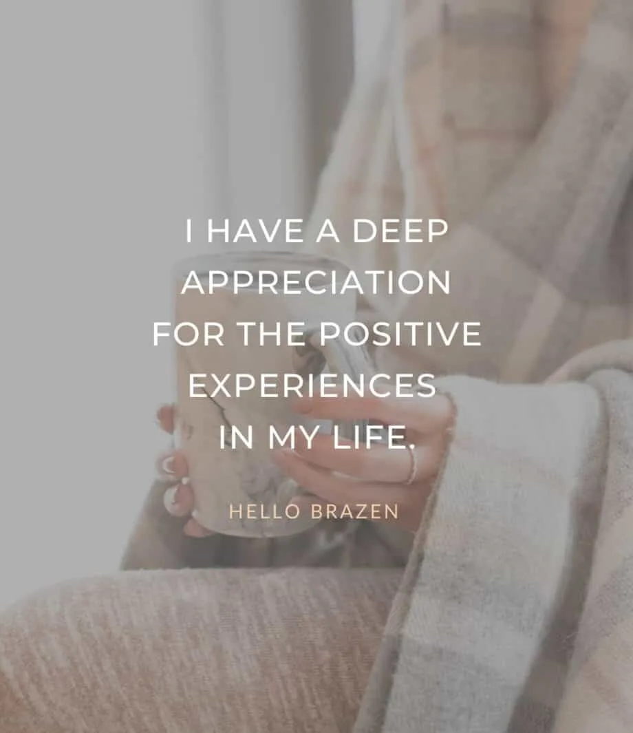 One way to include gratitude in your day is by saying positive affirmations. These are brief, simple statements that declare something about yourself or your situation in a positive light. Here are 60 powerful gratitude affirmations for a positive outlook.