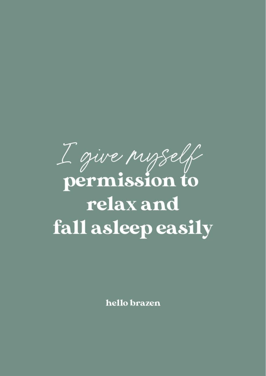 Many things can make it difficult to fall asleep. When we can’t fall asleep, we can’t get good rest which affects all aspects of our lives. To help you fall asleep, here are 55 affirmations for sleep and relaxation at night.