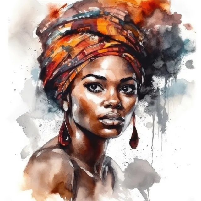 The Beautiful Strong Women Watercolor Collection - a set of 59 watercolor illustrations, inspired by beautiful women from all walks of life. Colorful images to use for your crafting or creative projects. Free For Personal and Commercial Use
