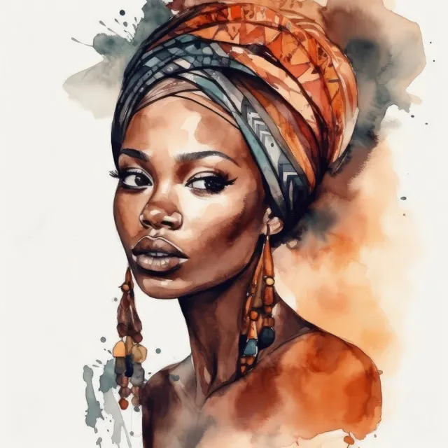 The Beautiful Strong Women Watercolor Collection - a set of 59 watercolor illustrations, inspired by beautiful women from all walks of life. Colorful images to use for your crafting or creative projects. Free For Personal and Commercial Use
