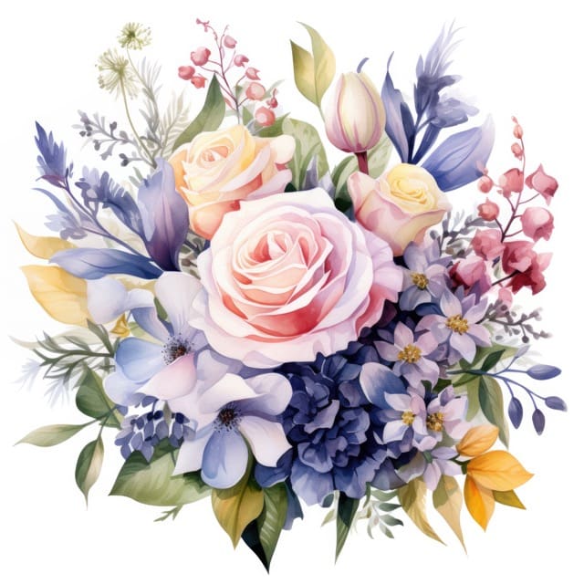 The Spring Floral Bouquet Clipart Collection - this collection of beautiful and colorful spring bouquets includes transparent backgrounds and will brighten any project. Free For Personal and Commercial Use