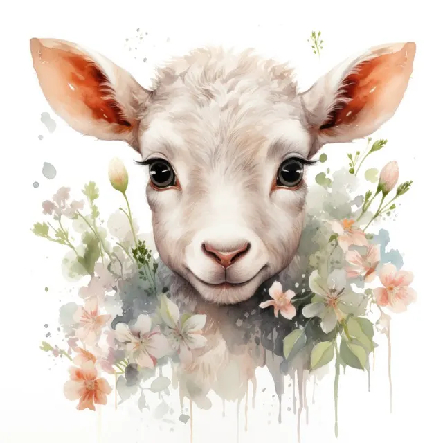 The Spring Lamb Collection - beautiful watercolor illustration of a cute baby lamb surrounded by spring flowers. Free For Personal and Commercial UseThe Siren Song Collection - Beautiful digital painting of women in the ocean. Free For Personal and Commercial Use