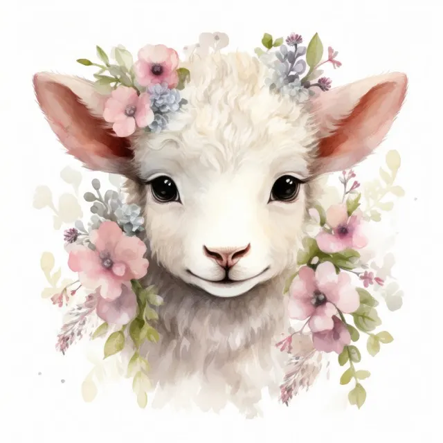 The Spring Lamb Collection - beautiful watercolor illustration of a cute baby lamb surrounded by spring flowers. Free For Personal and Commercial UseThe Siren Song Collection - Beautiful digital painting of women in the ocean. Free For Personal and Commercial Use