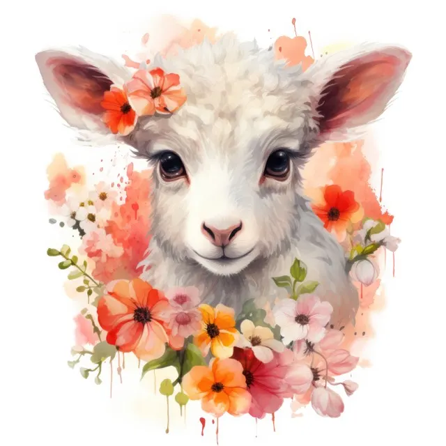 The Spring Lamb Collection - beautiful watercolor illustration of a cute baby lamb surrounded by spring flowers. Free For Personal and Commercial UseThe Siren Song Collection - Beautiful digital painting of women in the ocean. Free For Personal and Commercial Use