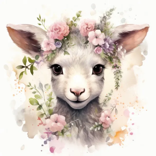 The Spring Lamb Collection - beautiful watercolor illustration of a cute baby lamb surrounded by spring flowers. Free For Personal and Commercial UseThe Siren Song Collection - Beautiful digital painting of women in the ocean. Free For Personal and Commercial Use