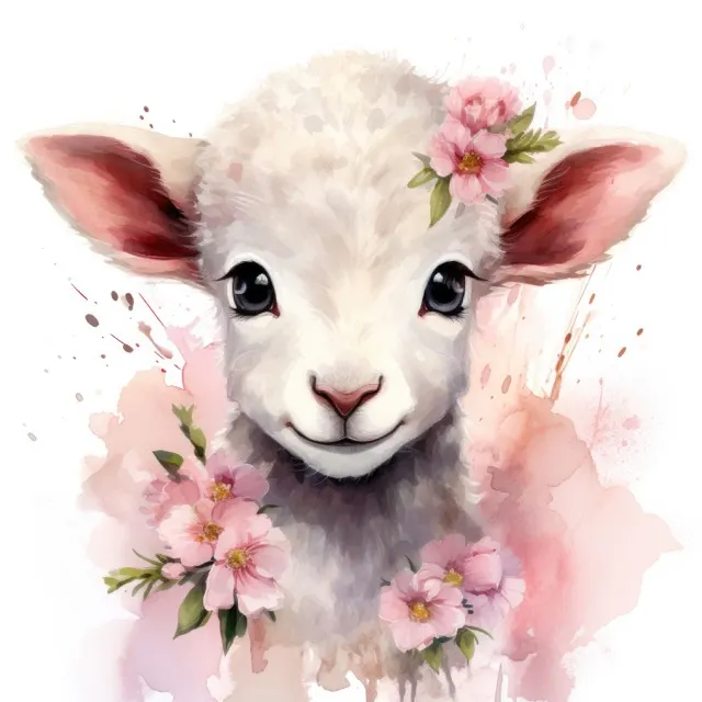 The Spring Lamb Collection - beautiful watercolor illustration of a cute baby lamb surrounded by spring flowers. Free For Personal and Commercial UseThe Siren Song Collection - Beautiful digital painting of women in the ocean. Free For Personal and Commercial Use