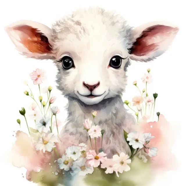 The Spring Lamb Collection - beautiful watercolor illustration of a cute baby lamb surrounded by spring flowers. Free For Personal and Commercial UseThe Siren Song Collection - Beautiful digital painting of women in the ocean. Free For Personal and Commercial Use