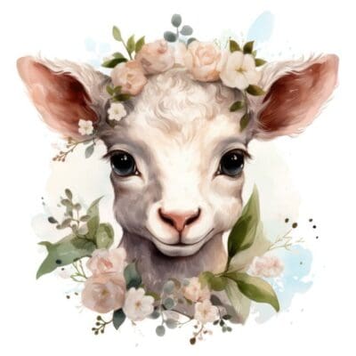The Spring Lamb Clipart Collection - Hello Brazen