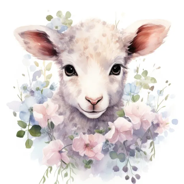 The Spring Lamb Collection - beautiful watercolor illustration of a cute baby lamb surrounded by spring flowers. Free For Personal and Commercial UseThe Siren Song Collection - Beautiful digital painting of women in the ocean. Free For Personal and Commercial Use
