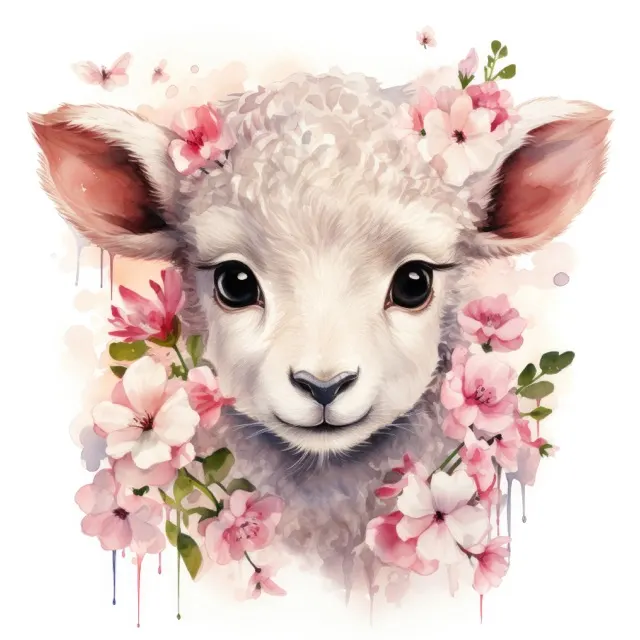 The Spring Lamb Collection - beautiful watercolor illustration of a cute baby lamb surrounded by spring flowers. Free For Personal and Commercial UseThe Siren Song Collection - Beautiful digital painting of women in the ocean. Free For Personal and Commercial Use