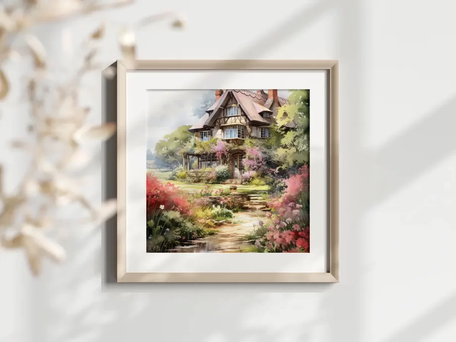 The Cottage in Bloom Collection is a beautiful collection of farmhouse cottages surrounded by blooming spring florals. Free For Personal and Commercial Use.