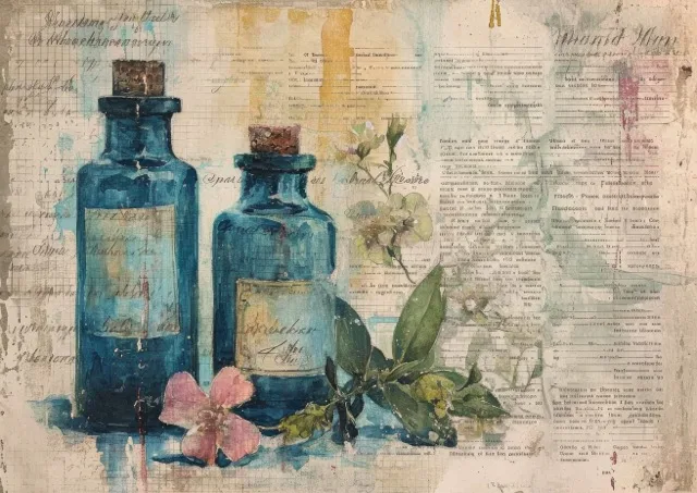 The vintage inspired Apothecary Junk Journal Collection is a collection of beautiful junk journal pages showcasing vintage herbs, tinctures, and healing concoctions. Free For Personal and Commercial Use