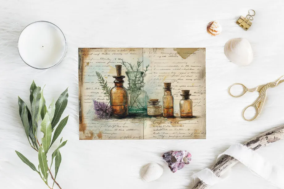 The vintage inspired Apothecary Junk Journal Collection is a collection of beautiful junk journal pages showcasing vintage herbs, tinctures, and healing concoctions. Free For Personal and Commercial Use