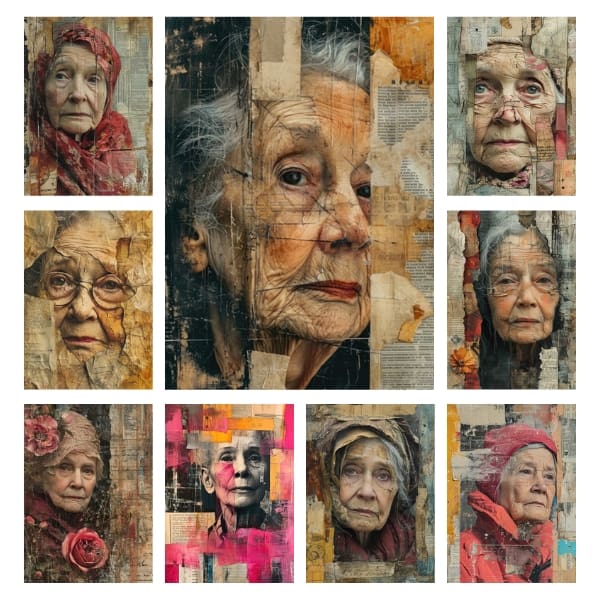 With the "Timeless Matriarchs Collection," immerse yourself in a gallery where each wrinkle is a narrative and every expression a chapter. These digital portraits are not just art; they are history personified, waiting to be part of both personal and commercial endeavors, completely Free For Personal and Commercial Use.